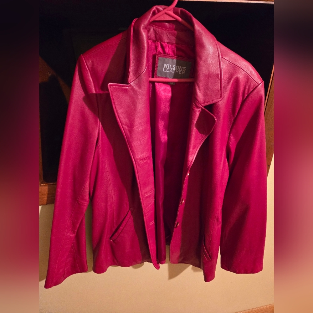 Women's Red LEA Jacket
